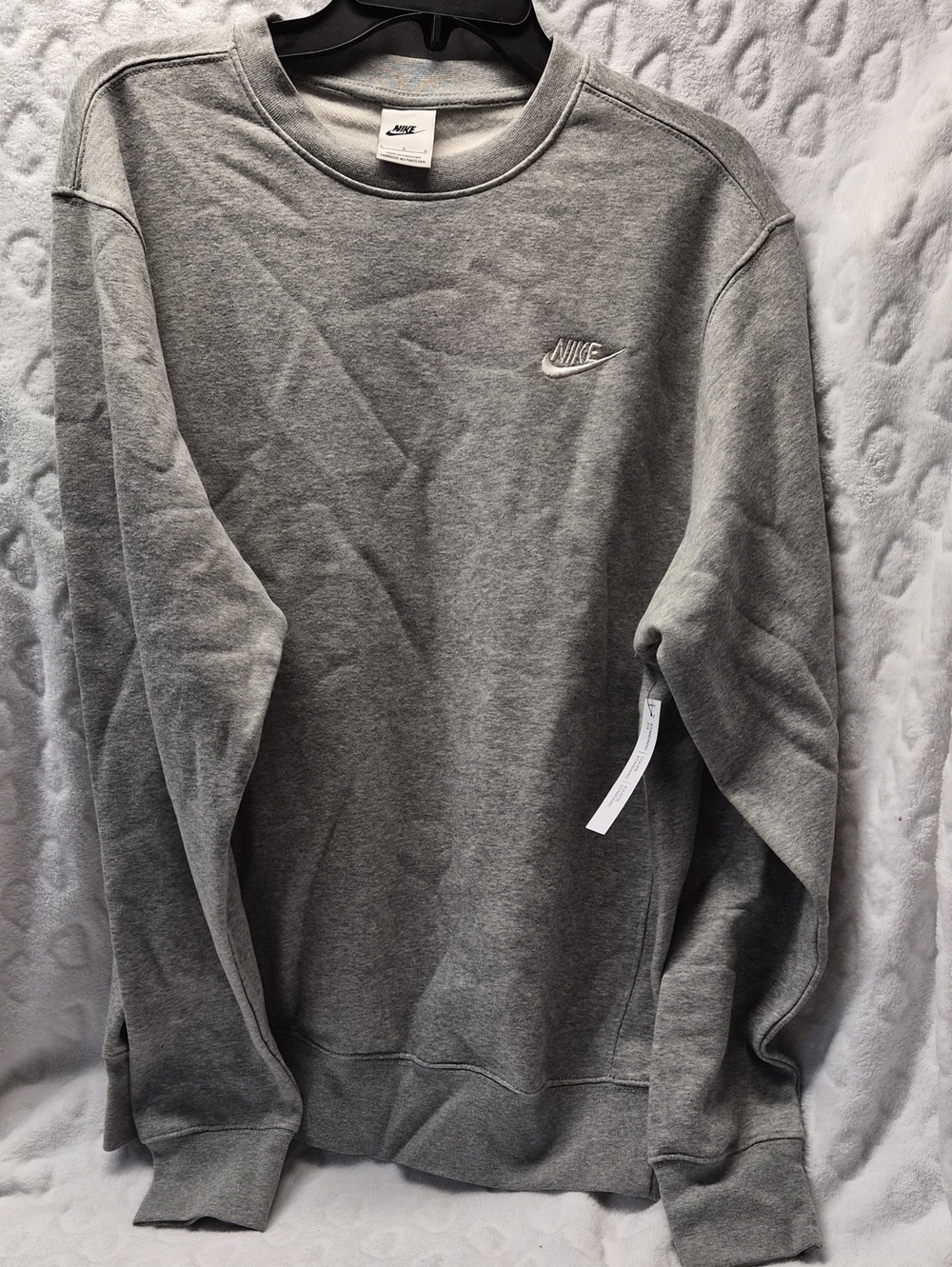 Nike Men's Gray Crewneck Sweatshirt